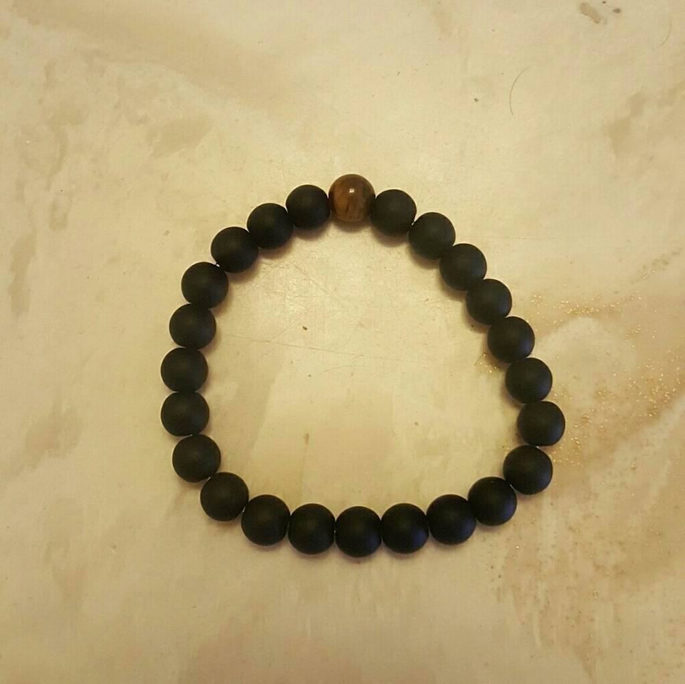 Natural stone beads