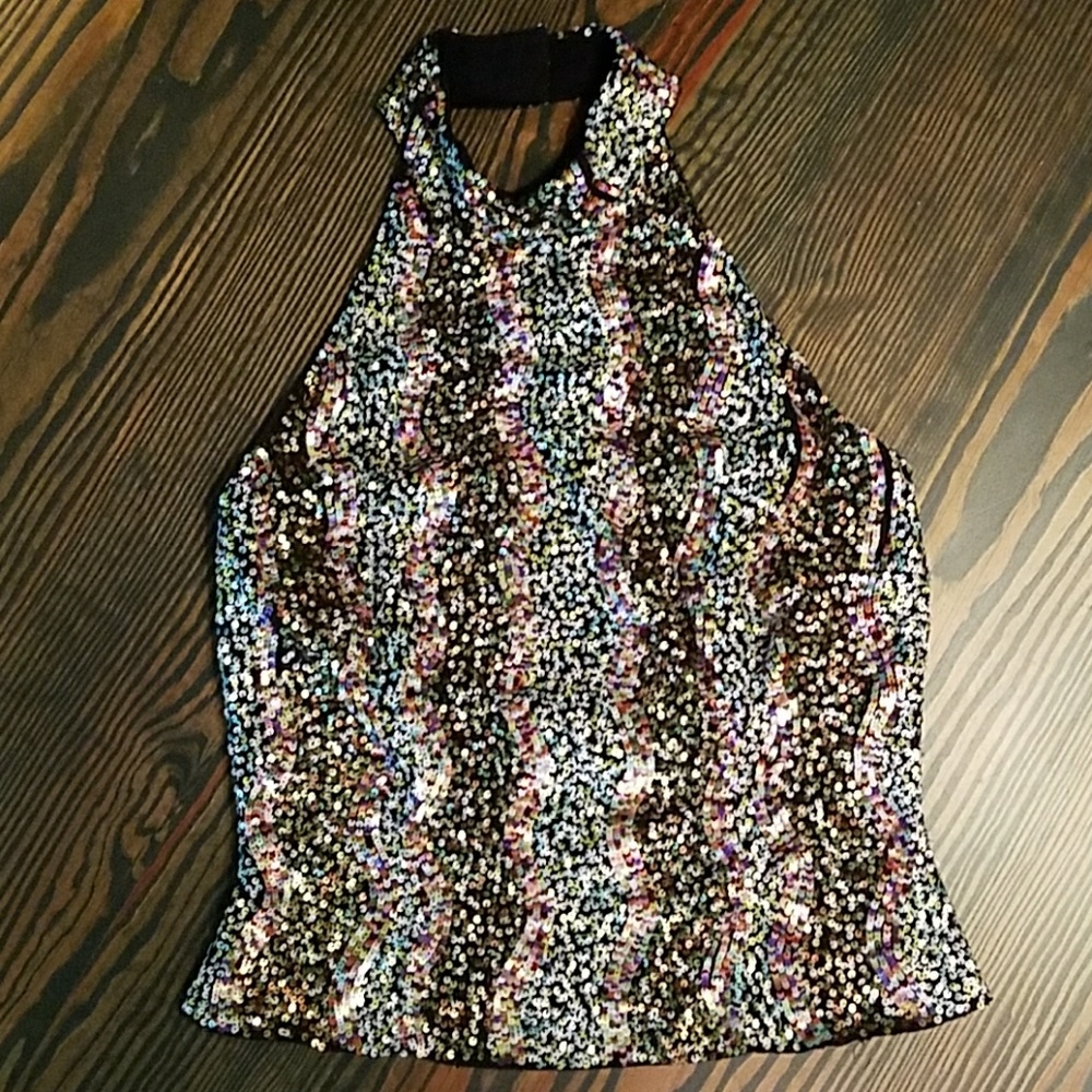 Sequin Halter