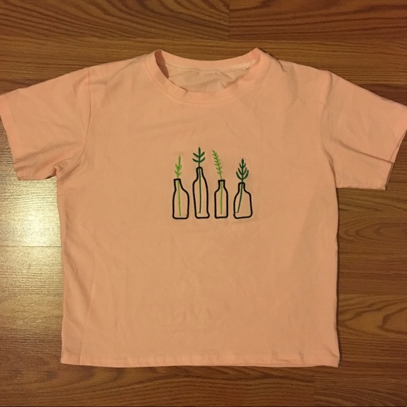 ROMWE Tops - Boxy pink top