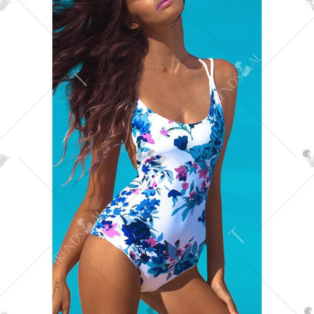 Only 2 LEFT!!! Floral One Piece Swimsuit - Picture 2 of 4