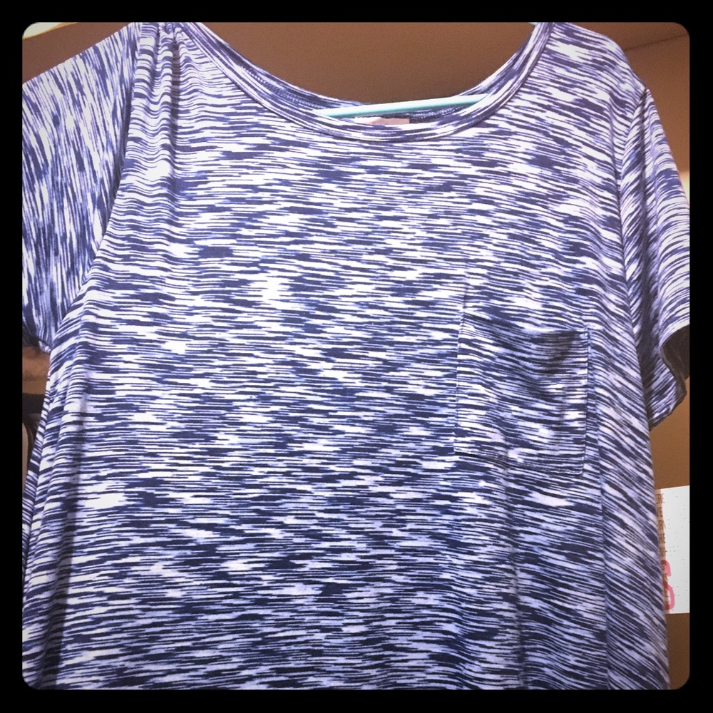 BNWT Lularoe Carly S heathered blue