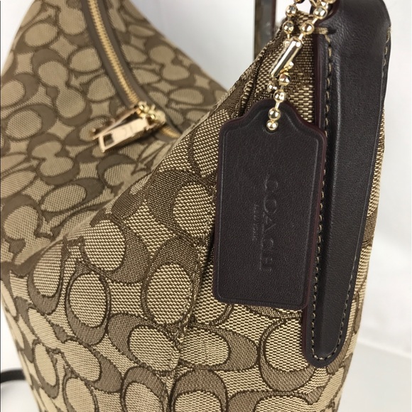 Coach Celeste Signature Convertible Hobo - Picture 4 of 8