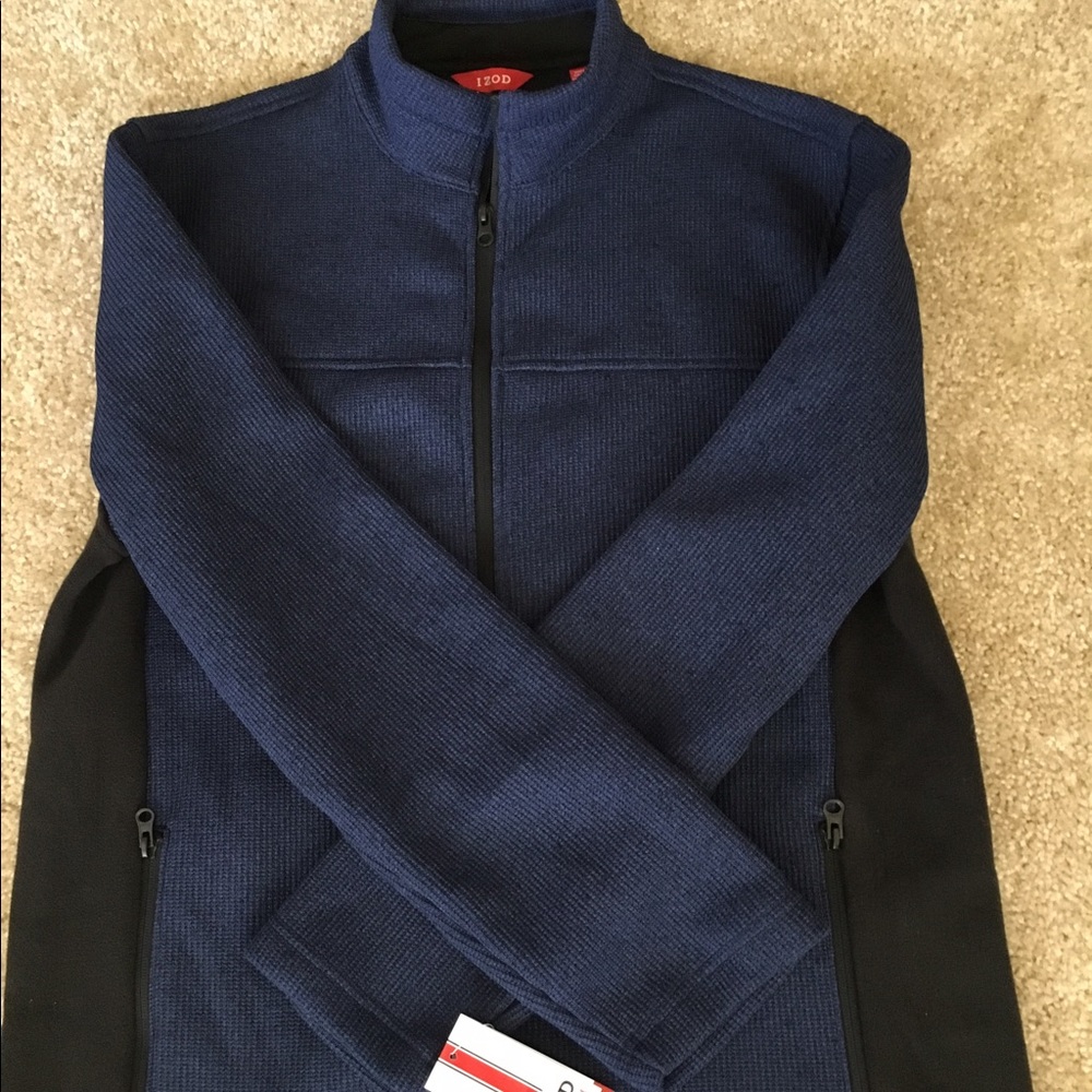 BNWT IZOD MENS ZIP UP JACKET COAT