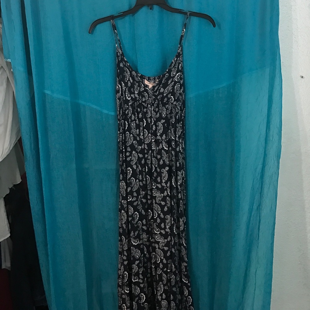 Navy blue maxi dress