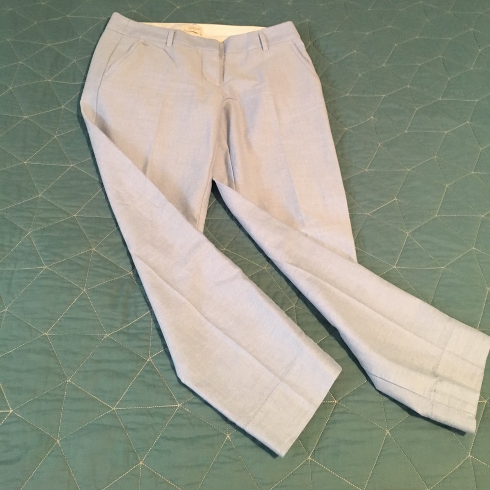 JCrew light blue quarter pants