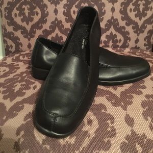 Black loafers