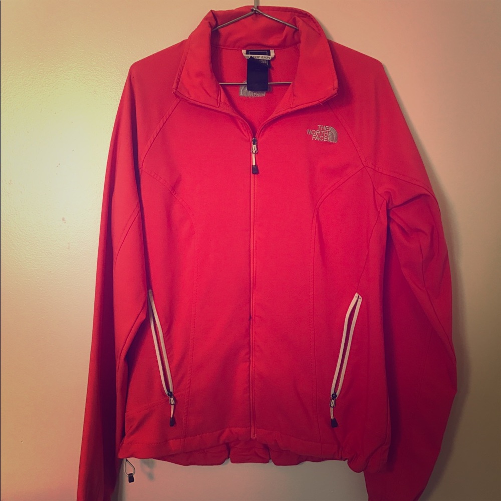 Orange North Face Zip Up