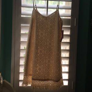 Brand new fringe hem dress