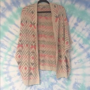 Open knit cardigan