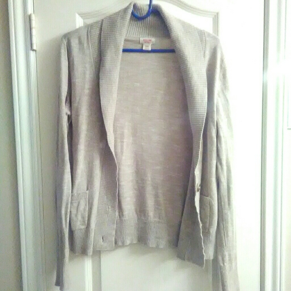 Khaki cardigan size medium