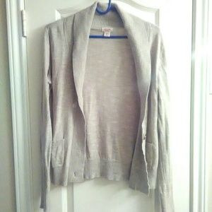 Khaki cardigan size medium