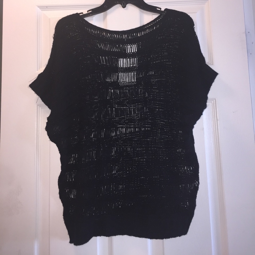 Millau Distressed Black Knit