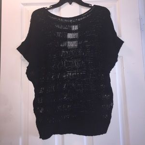 Millau Distressed Black Knit