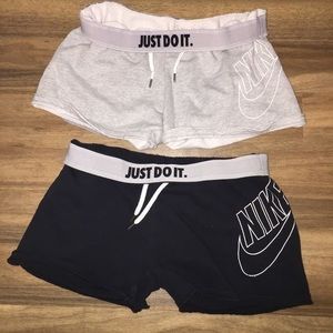 Grey Nike sweat shorts