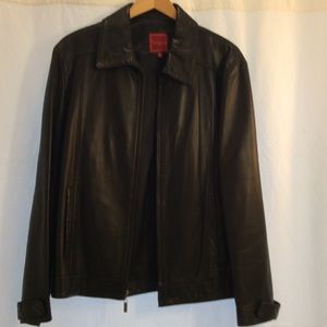 Cole Haan Studio Leather Jacket
