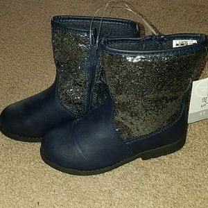 Carter's Blue with Sparkle boots.  Toddler Girl 11