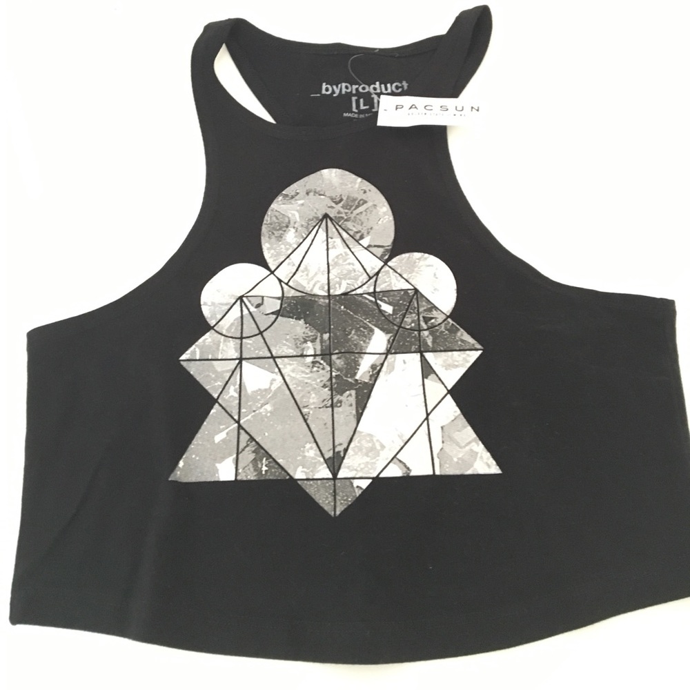 Geometric Graphic Crop Top