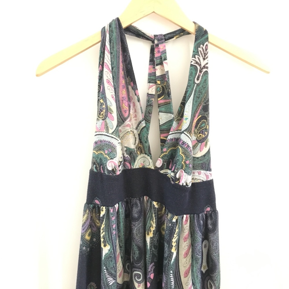 Peacock Print Maxi