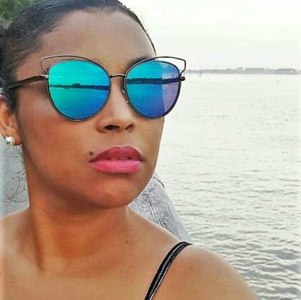 HIGH QUALITY CAT EYE MIRROR VINTAGE  SUNGLASSES - Picture 4 of 4