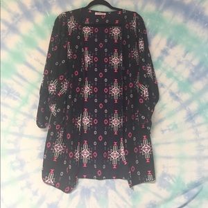 Tribal print kimono