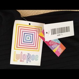 RESERVED LLR black Julia with stripes. New.