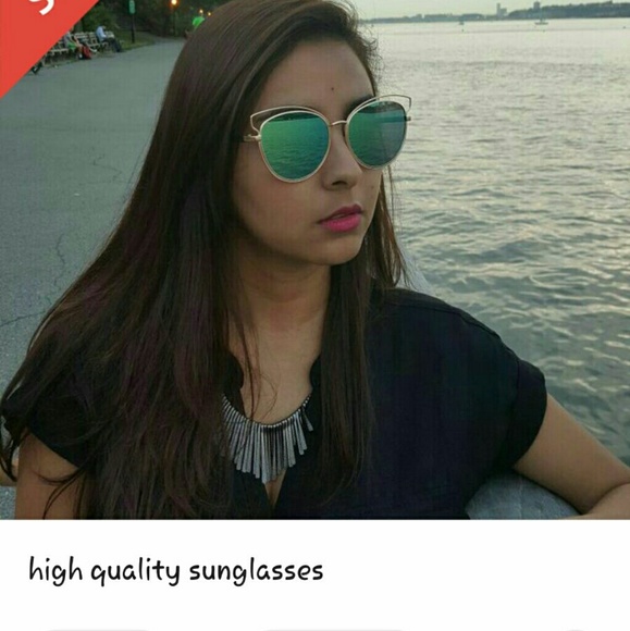 HIGH QUALITY CAT EYE MIRROR VINTAGE  SUNGLASSES
Ca - Picture 3 of 4