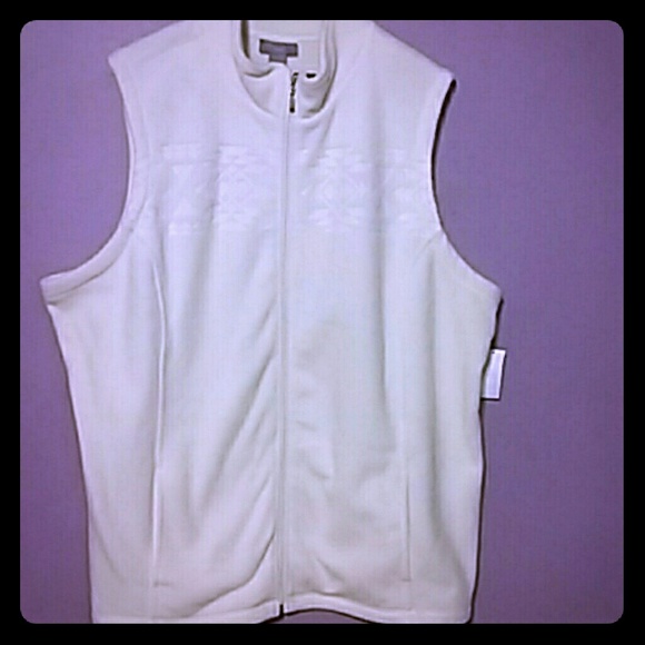 LAURA SCOTT FLEECE VEST - Picture 1 of 3