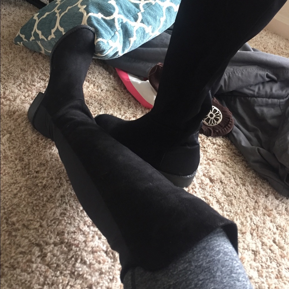 Rebel by zigi over the knee suede boots