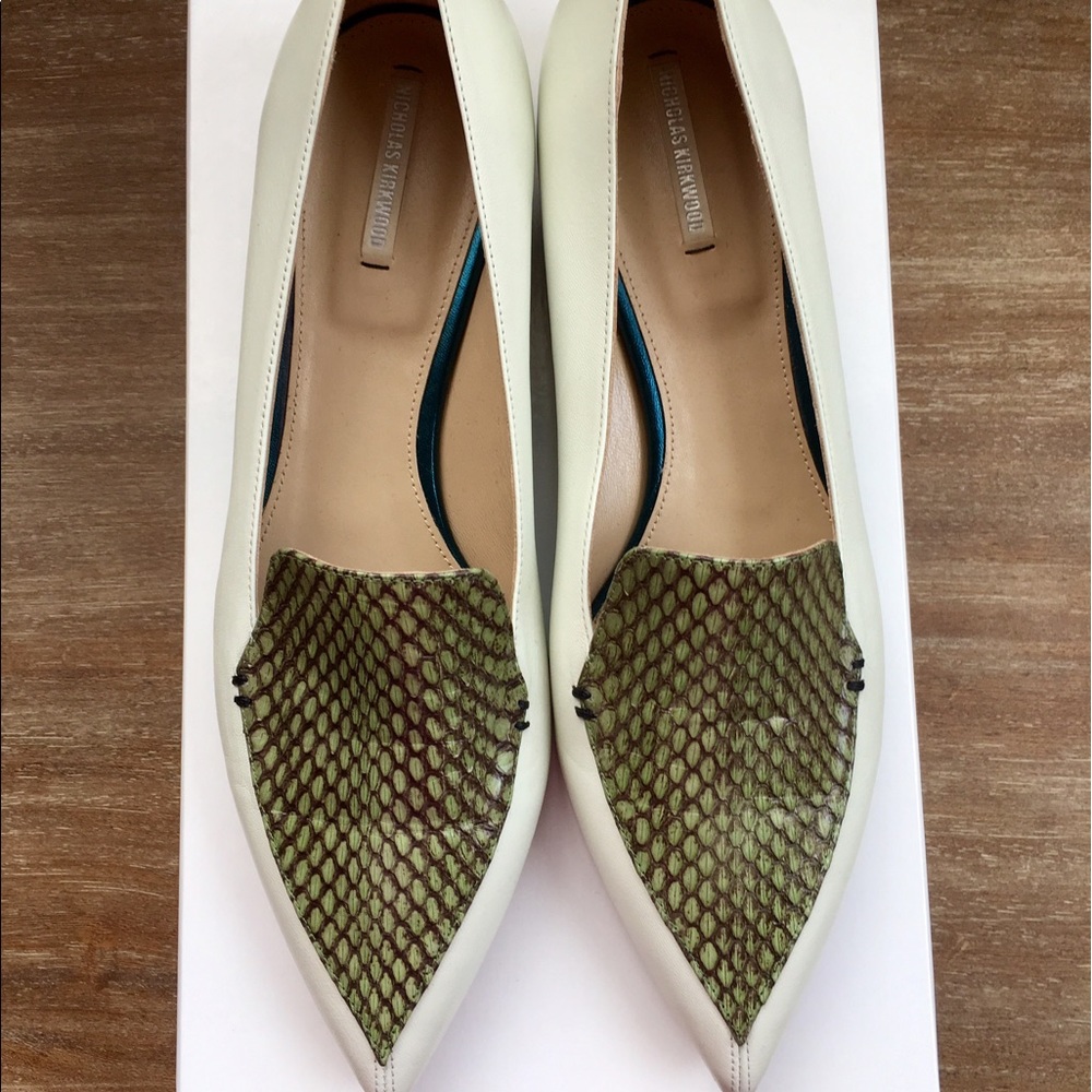 NIB Nicholas Kirkwood Snakeskin Beya Loafer