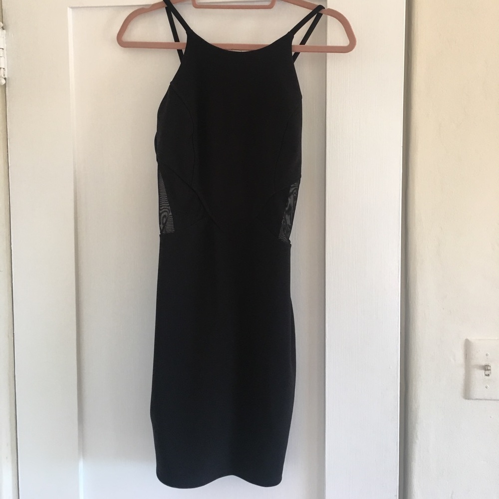 Black fitted dress