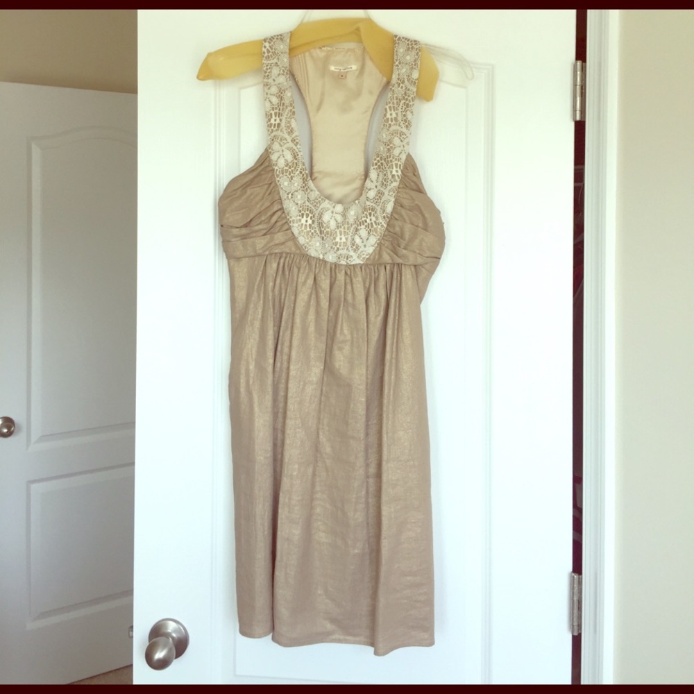 Gold dress