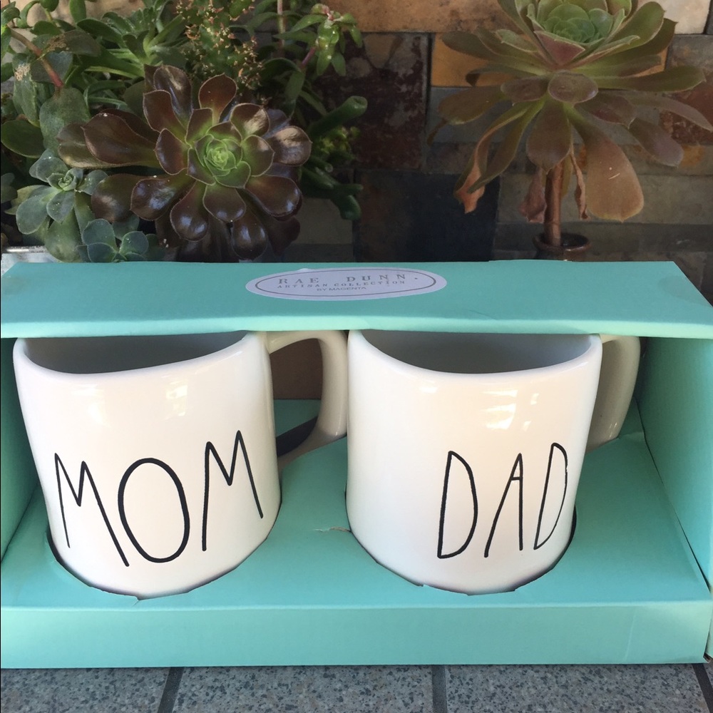 Rae Dunn Mom & Dad Mugs