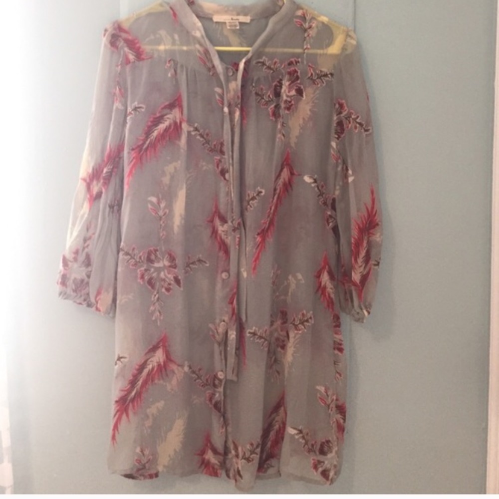 Trinity button down silk shirt
