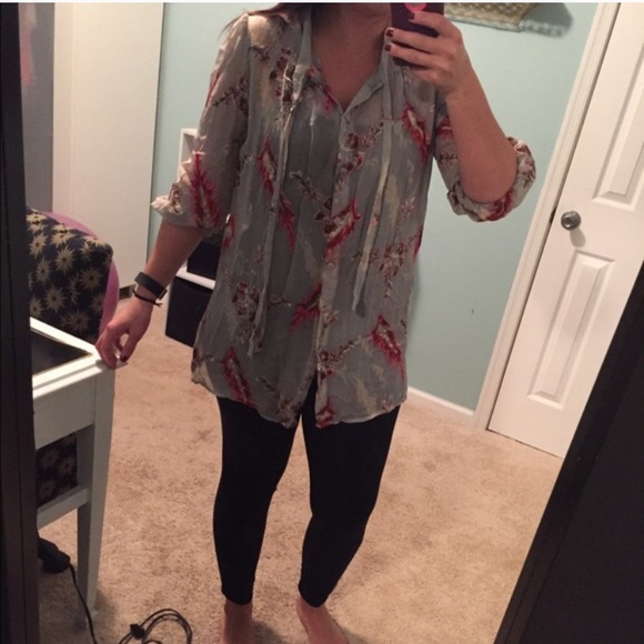 Trinity button down silk shirt - Picture 4 of 4