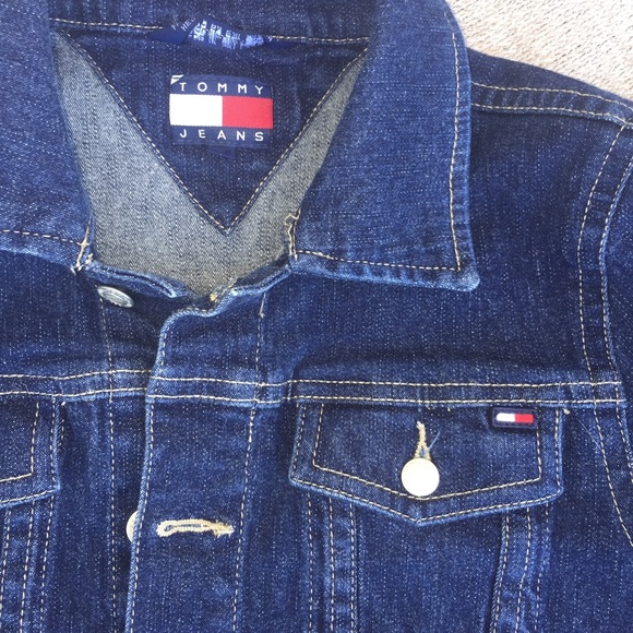 Tommy Jeans Vintage Dark Wash Jean Jacket Sp - Picture 2 of 5