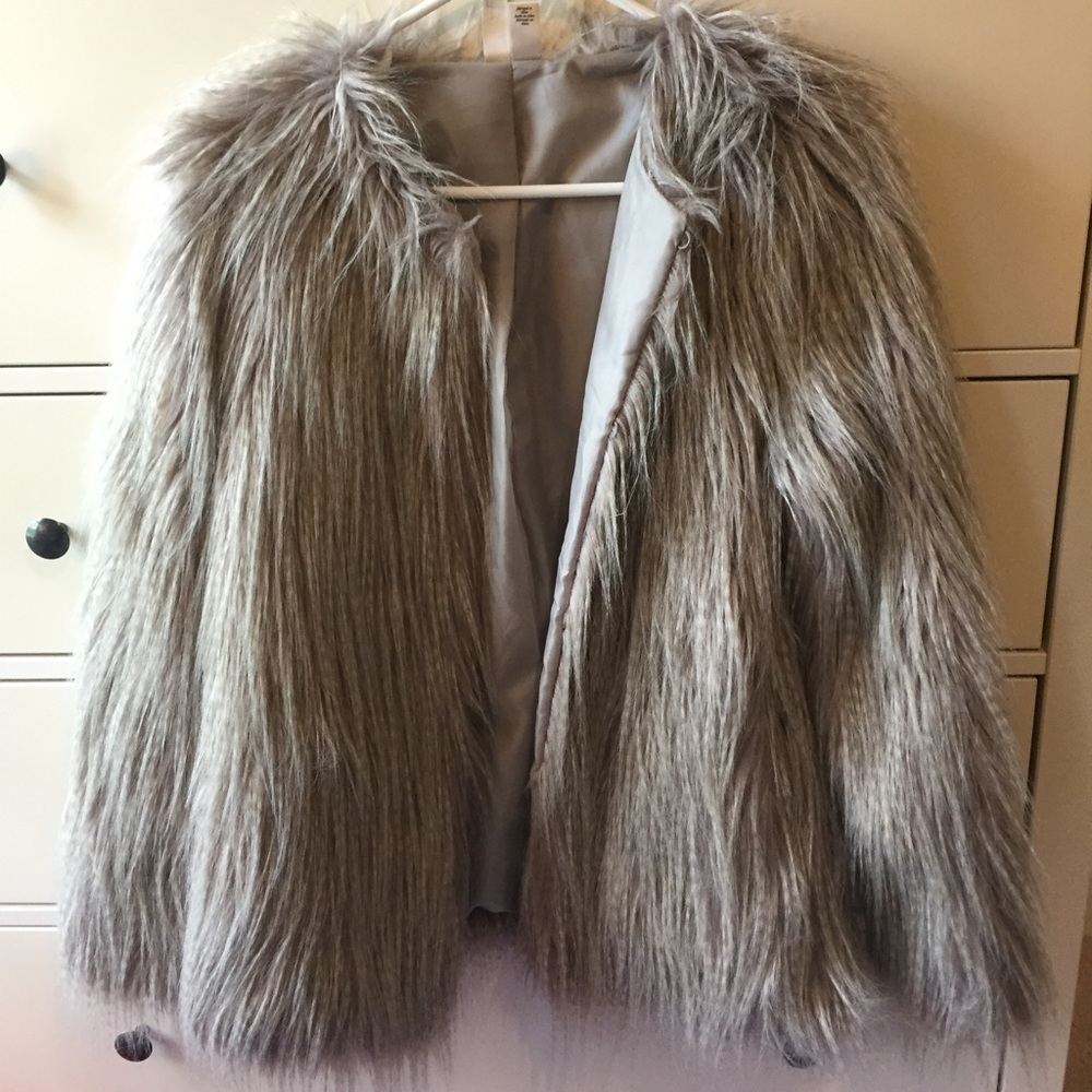 Faux fur coat