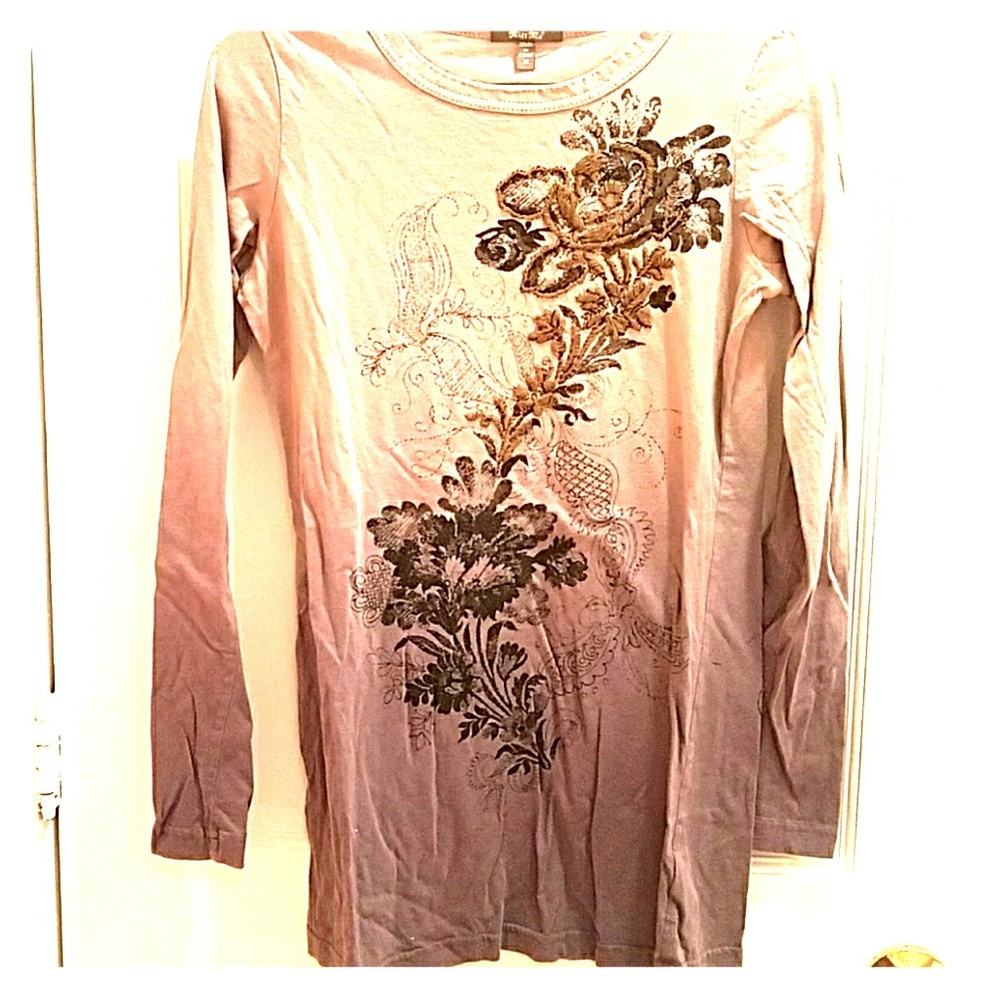Long sleeve printed tee