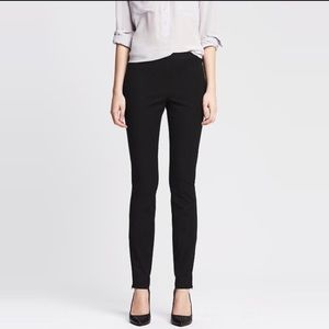 Black Slim Fit Ankle Cropped Pants