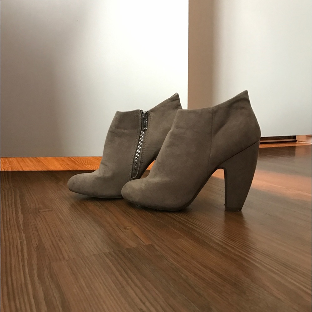 Suede booties