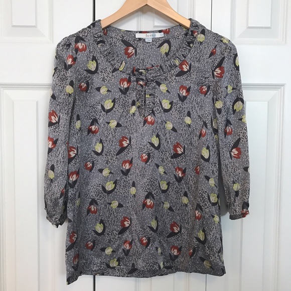 Boden Tops - Boden Floral Tulip Silk Top