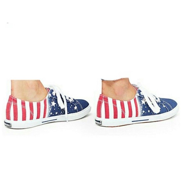 NWT Superga canvas American flag sneakers - Picture 4 of 4
