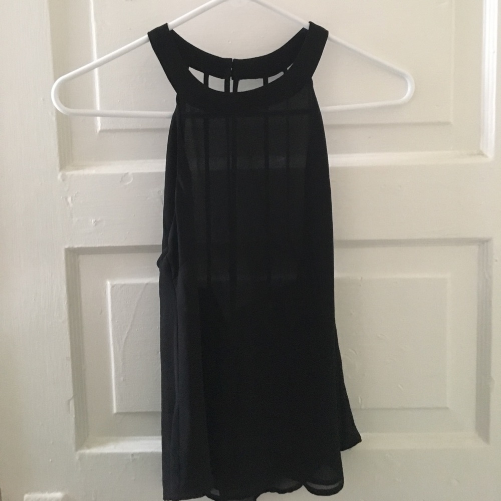 Naked Zebra black tank