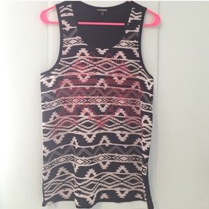 Express tribal tank top
