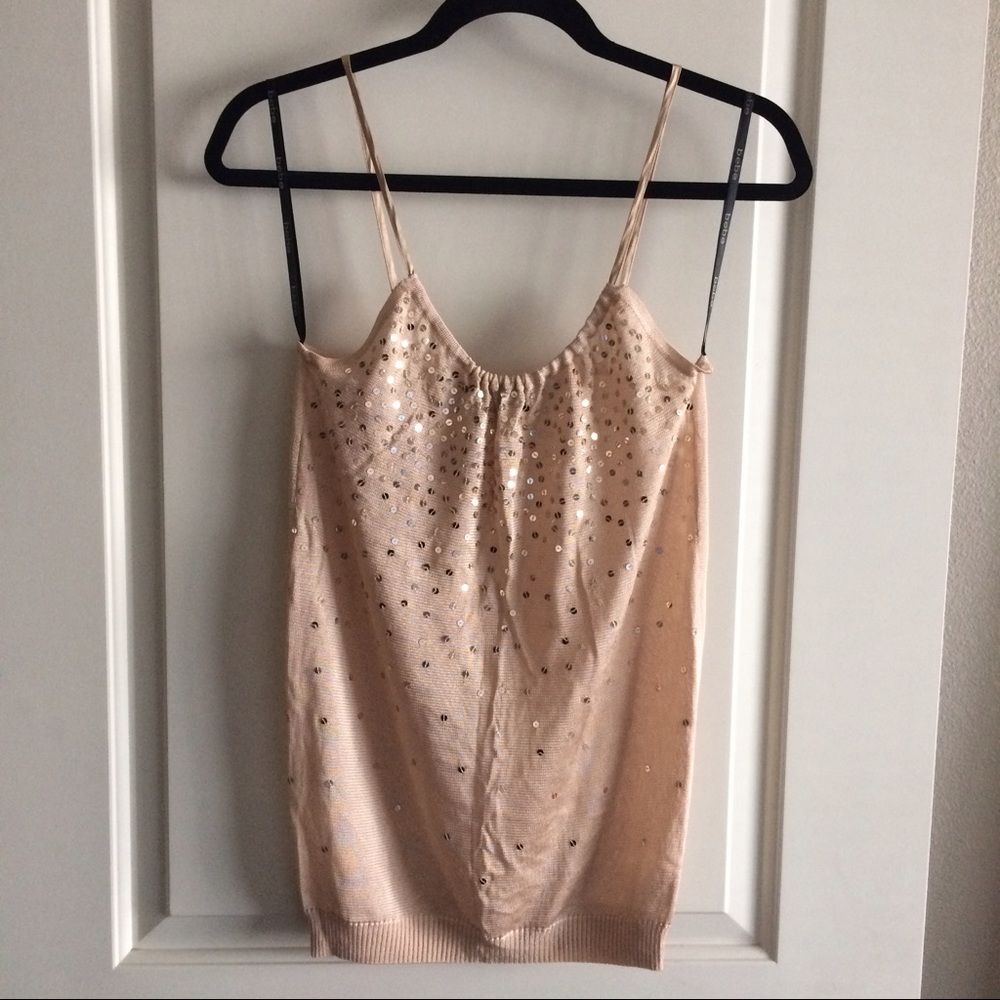 bebe :: gold + sequin cami