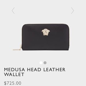 Authentic medusa head Versace wallet