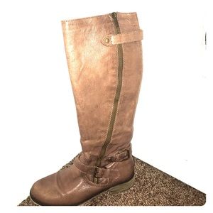Steve Madden Synicle Brown Zipper Boots!