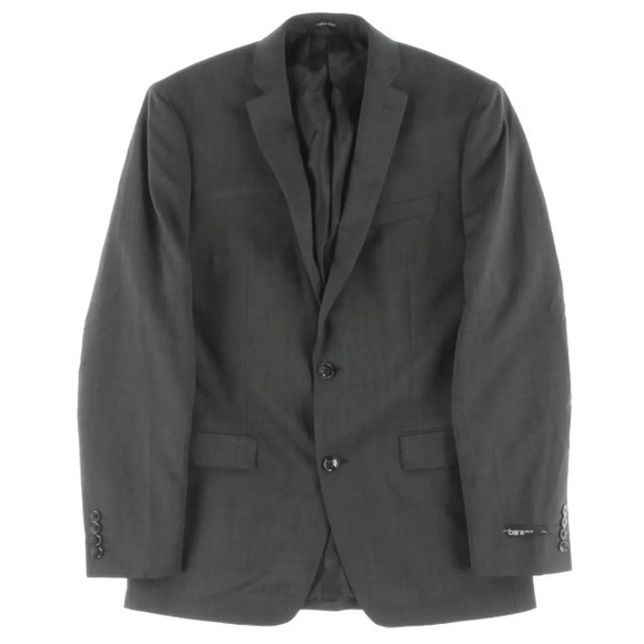 Bar III Gray Wool SlimFit Pinot 2Button Blazer 38R - Picture 6 of 7