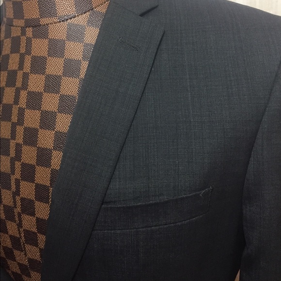 Bar III Gray Wool SlimFit Pinot 2Button Blazer 38R - Picture 2 of 7