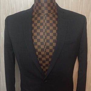 Bar III Gray Wool SlimFit Pinot 2Button Blazer 38R