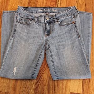 American Eagle Vintage Flare Stretch Cropped Jeans